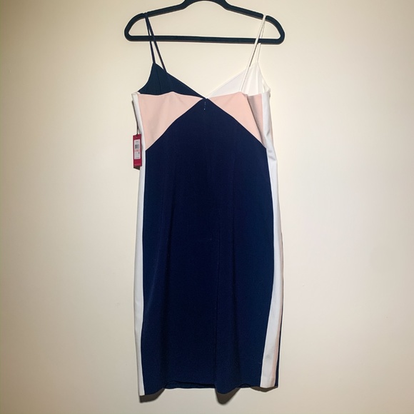 Vince Camuto Colorblock Slip Dress- 10 - Picture 4 of 4